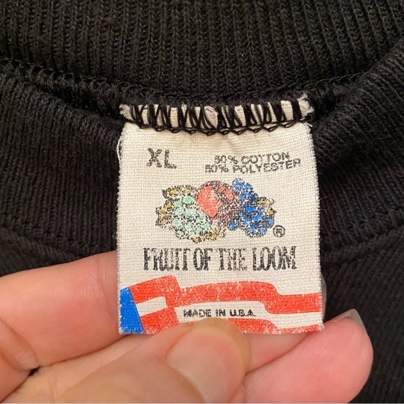 Vintage THE PHANTOM OF THE OPERA 1986 Black Graphic Sweatshirt Size XL-Unisex - Picture 6 of 7